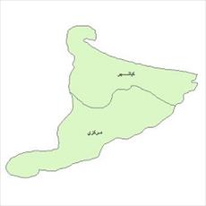 نقشه ی بخش های شهرستان آستانه اشرفیه